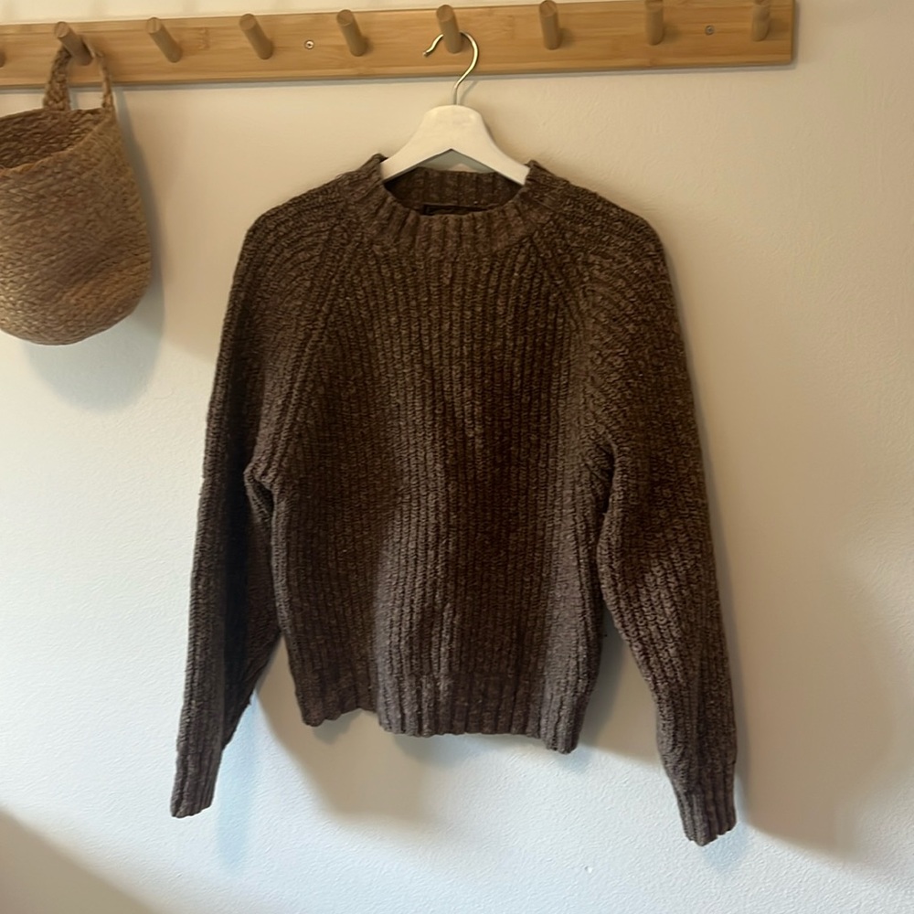Vintage Eddie Bauer Ribbed Cotton and Wool Sweater
